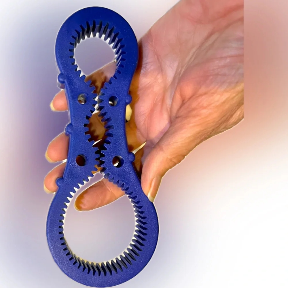 VTG MULTI BOTTLE JAR OPENER CLOSER BLUE TWIST EASE OPEN GRIPPER KITCHEN TOOL 7”